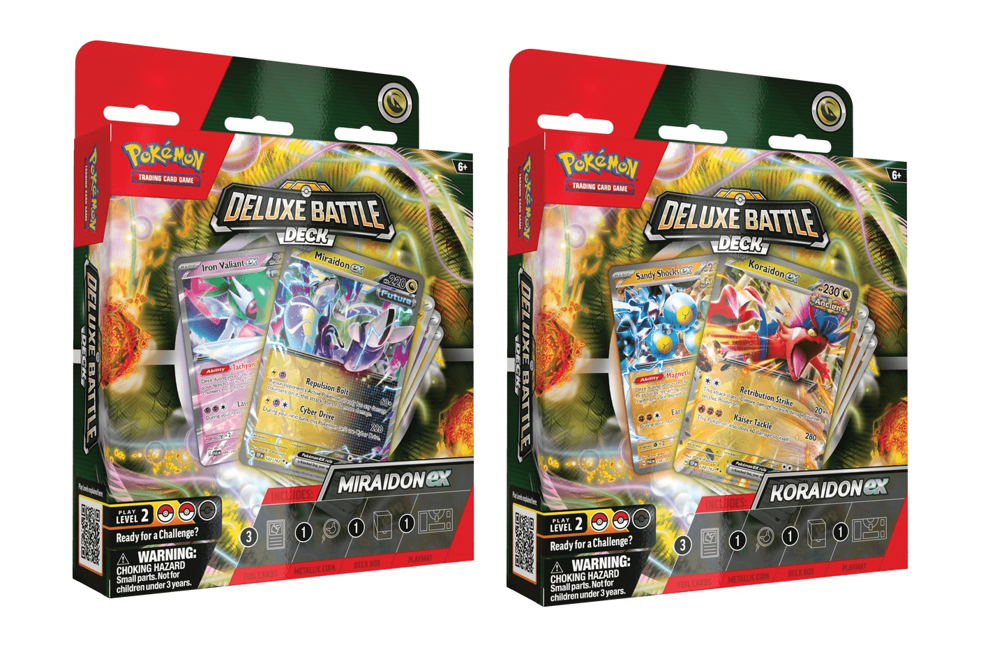 Pokemon -Set of 2- Miraidon/Koraidon ex Deluxe Battle Decks
